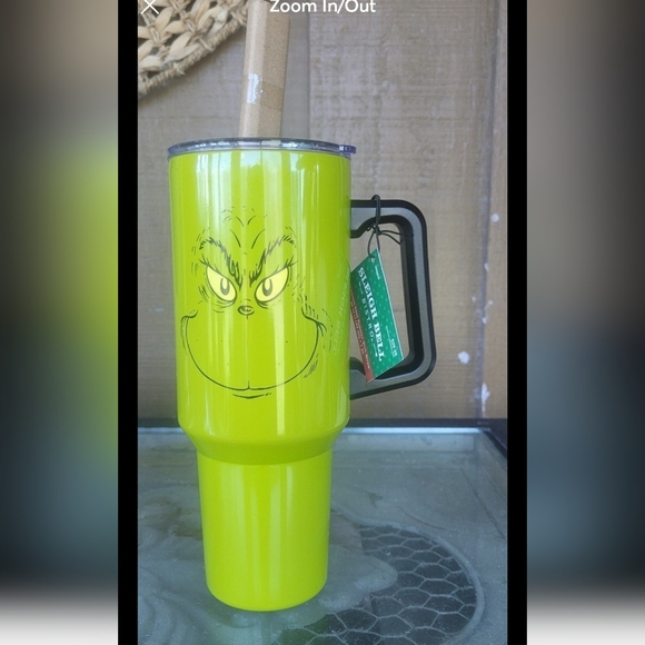 Set of 2 Grinch Stainless steel tumbler with straw - Picture 9 of 10